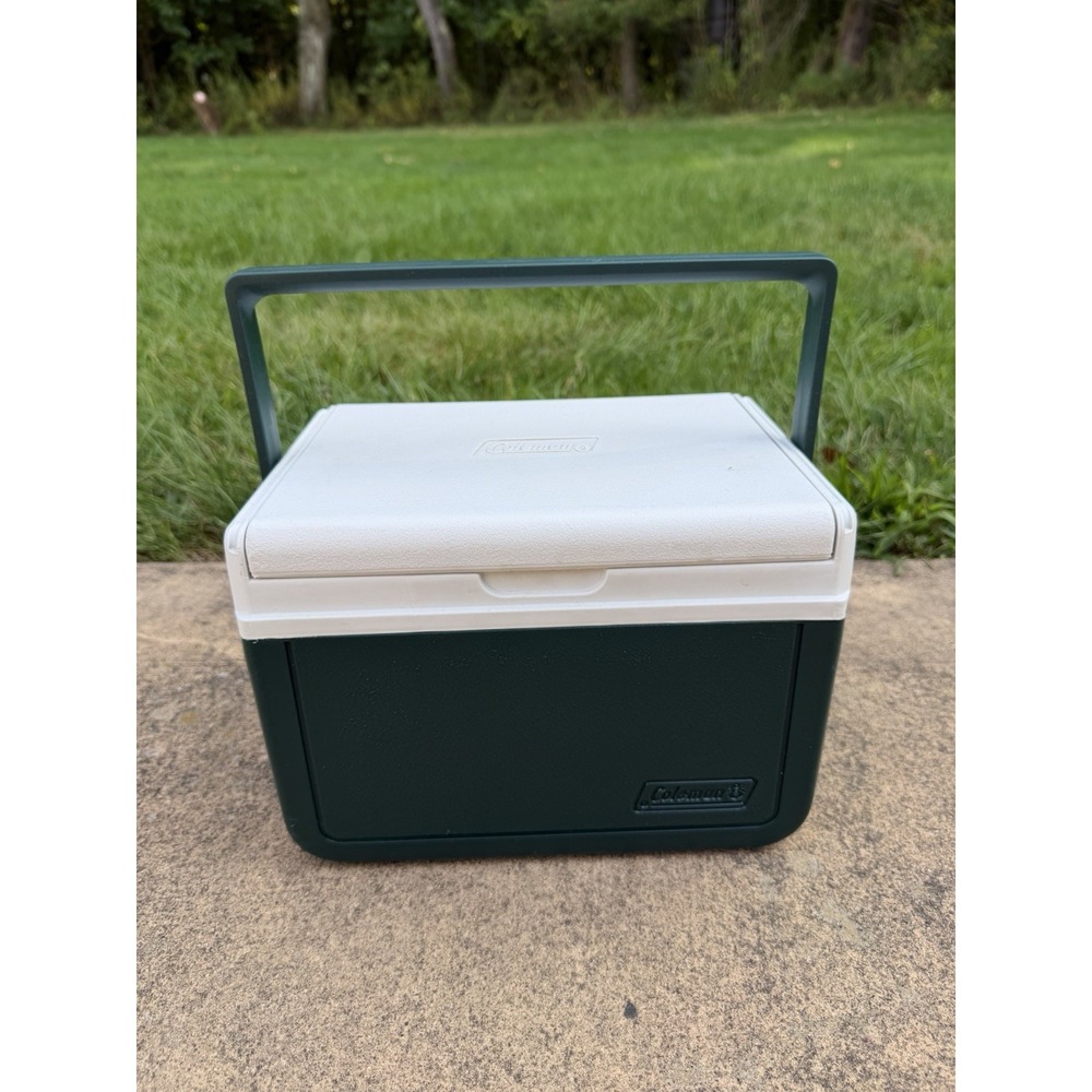 VTG Coleman Mini Cooler Flip Lid Personal 5205 6 Pack Beer Lunchbox Tailgate
